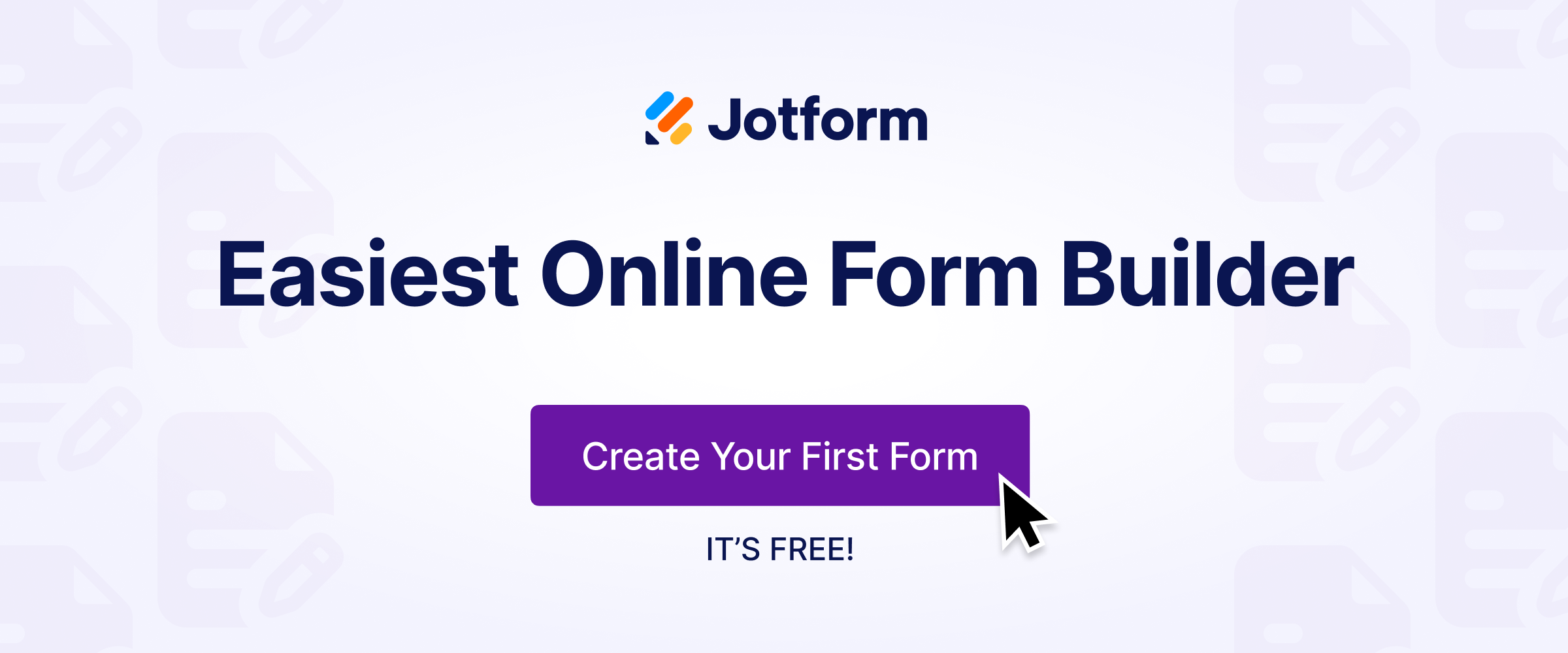Jotform online form builder promotional banner